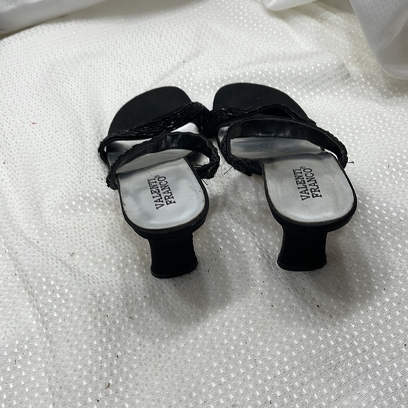 Valenti Franco Women’s Black Beaded Sandal Size 9 (5) - Picture 5 of 7